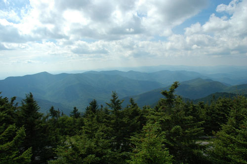 The Blue Ridge mountains