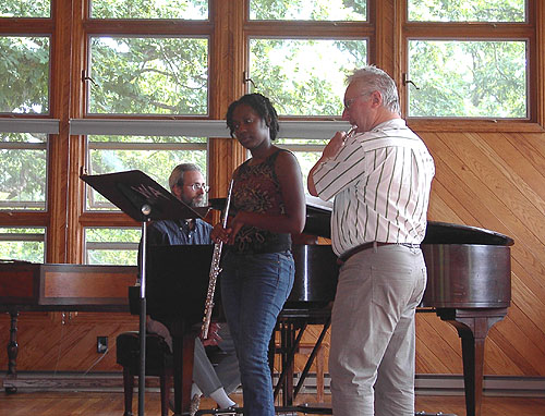 Stephen coaches Achia